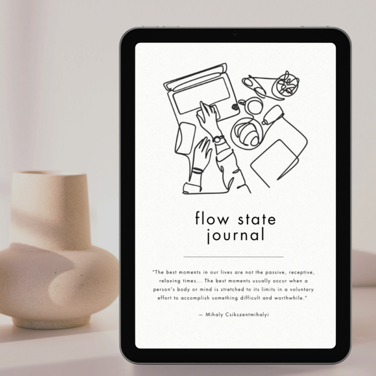 Achieve flow state with our journal