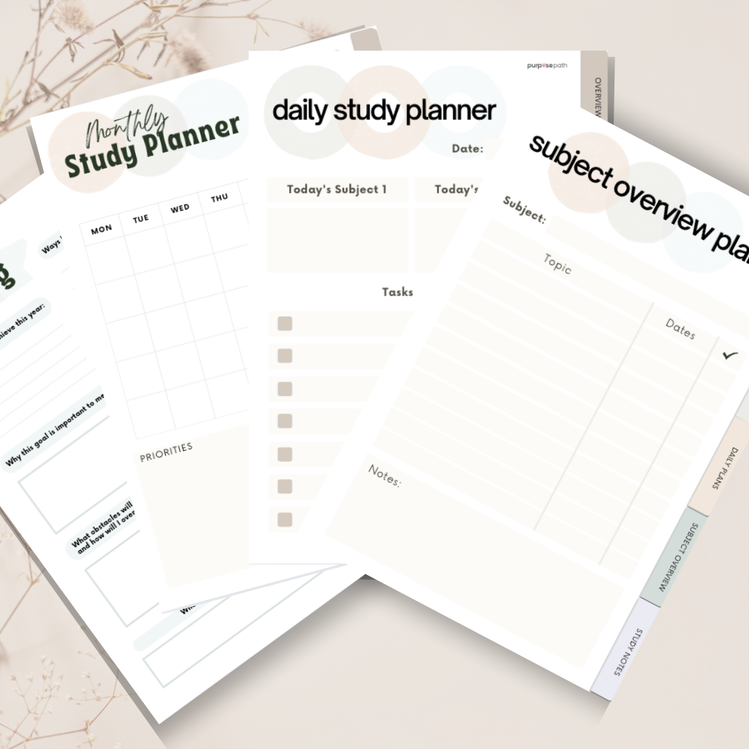 Plan your study schedule by prioritising topics and content