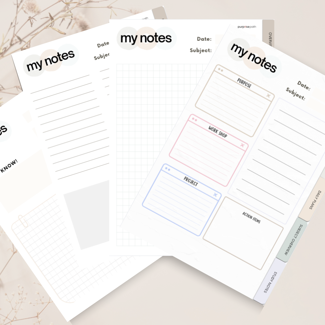 Structured templates designed to help you stay focus and achieve success